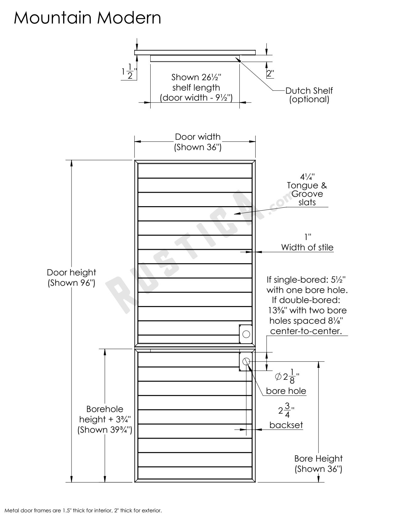 Dutch Modern Door Rustica